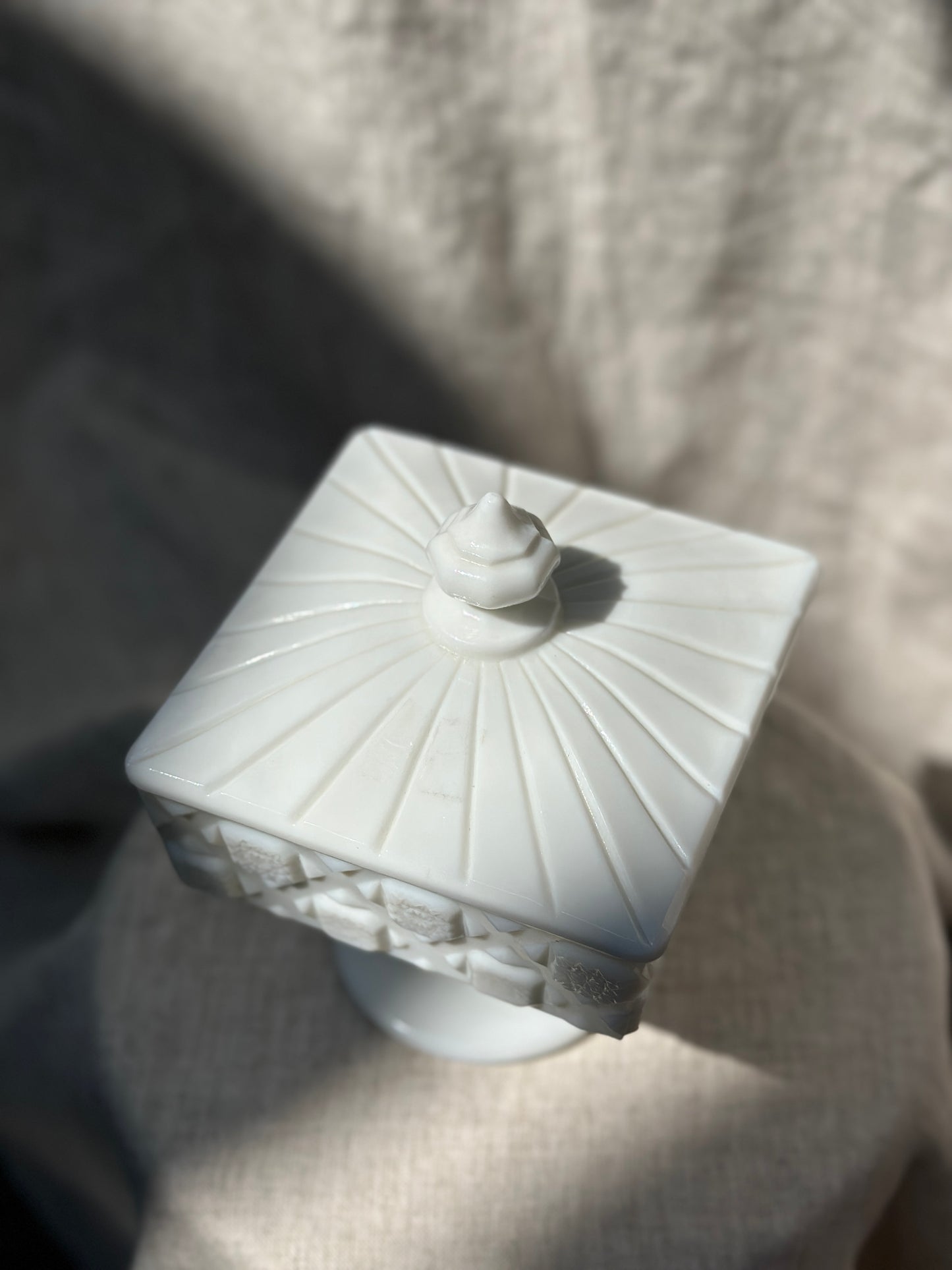 Westmorland Milk Glass Pedestal