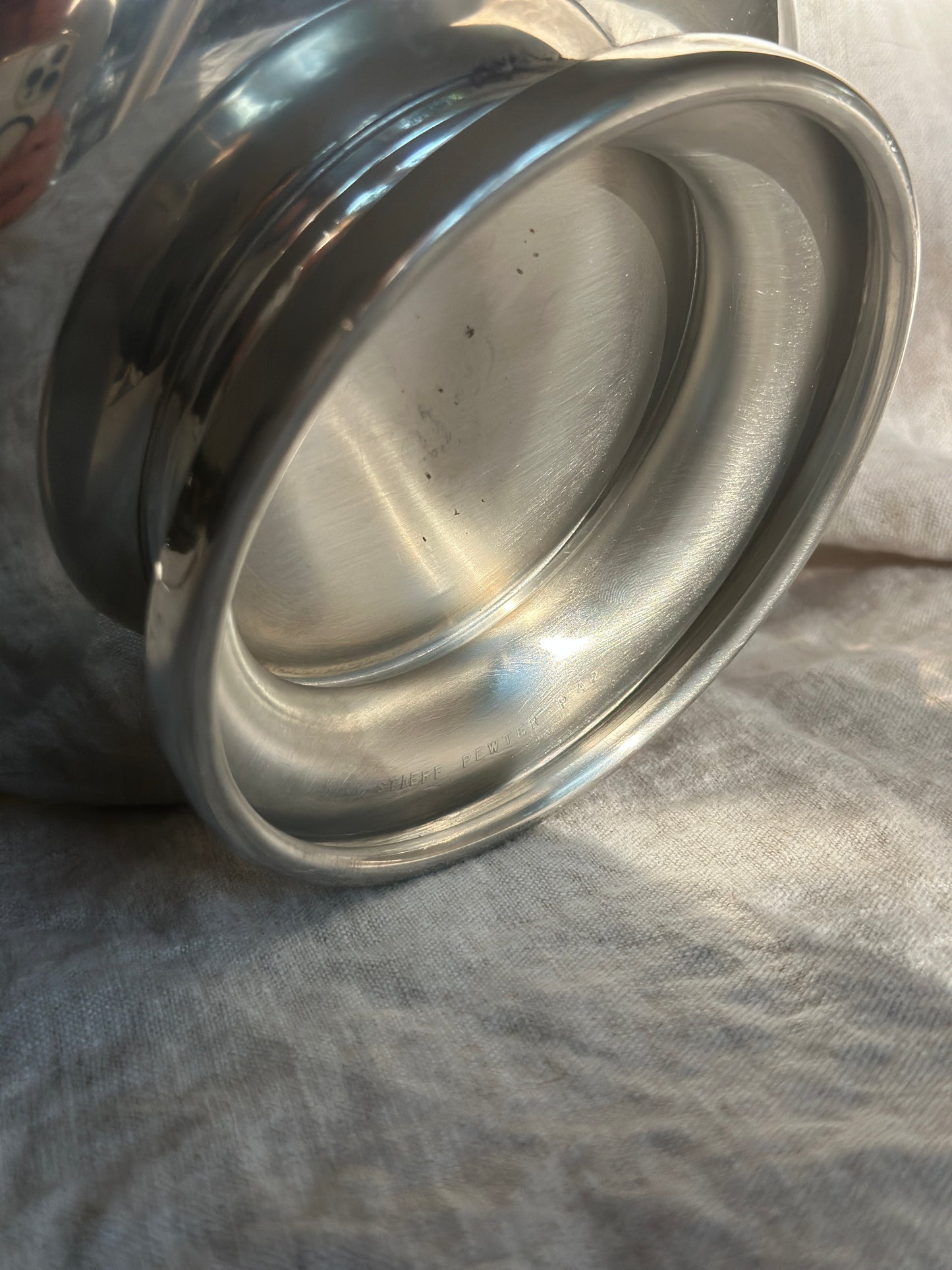 64 oz Polished Pewter Kirk Stieff 9" Bowl