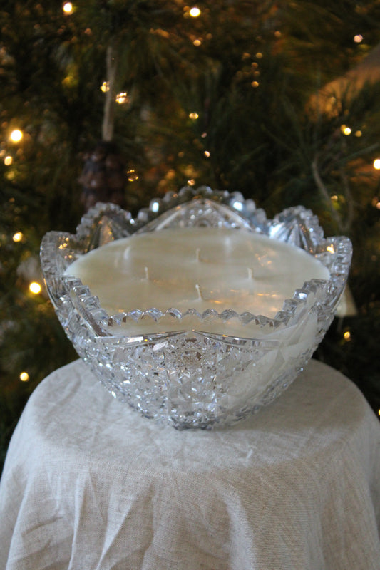 Vintage American XL Crystal Bowl (Oval)