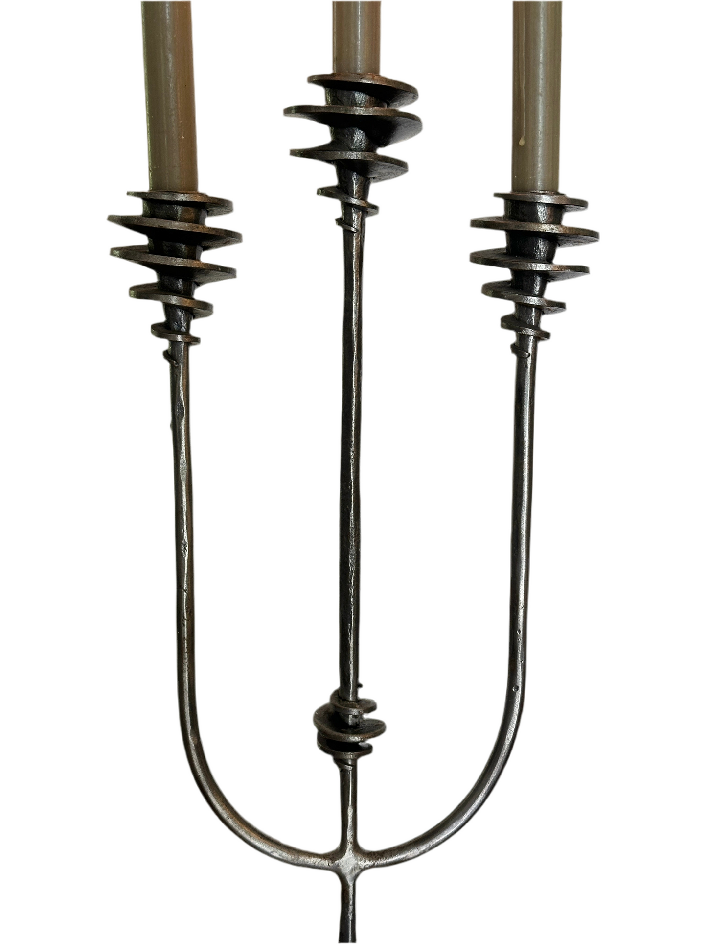 Hand Forged Brutalist Candelabra