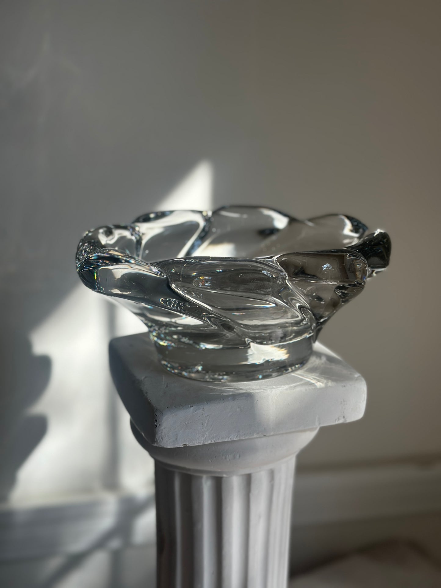 Thick Crystal Scallop Bowl