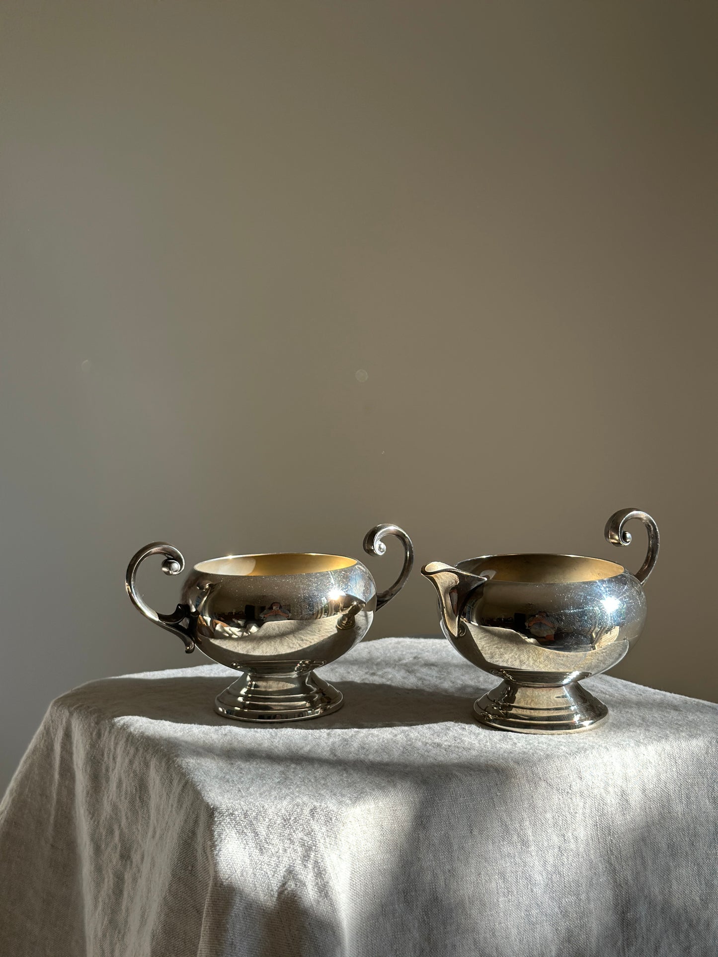 Silver Plate Sugar & Creamer SET, FB Roger’s