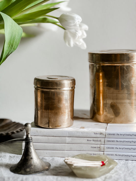 54 oz Nesting Brass Canisters SET