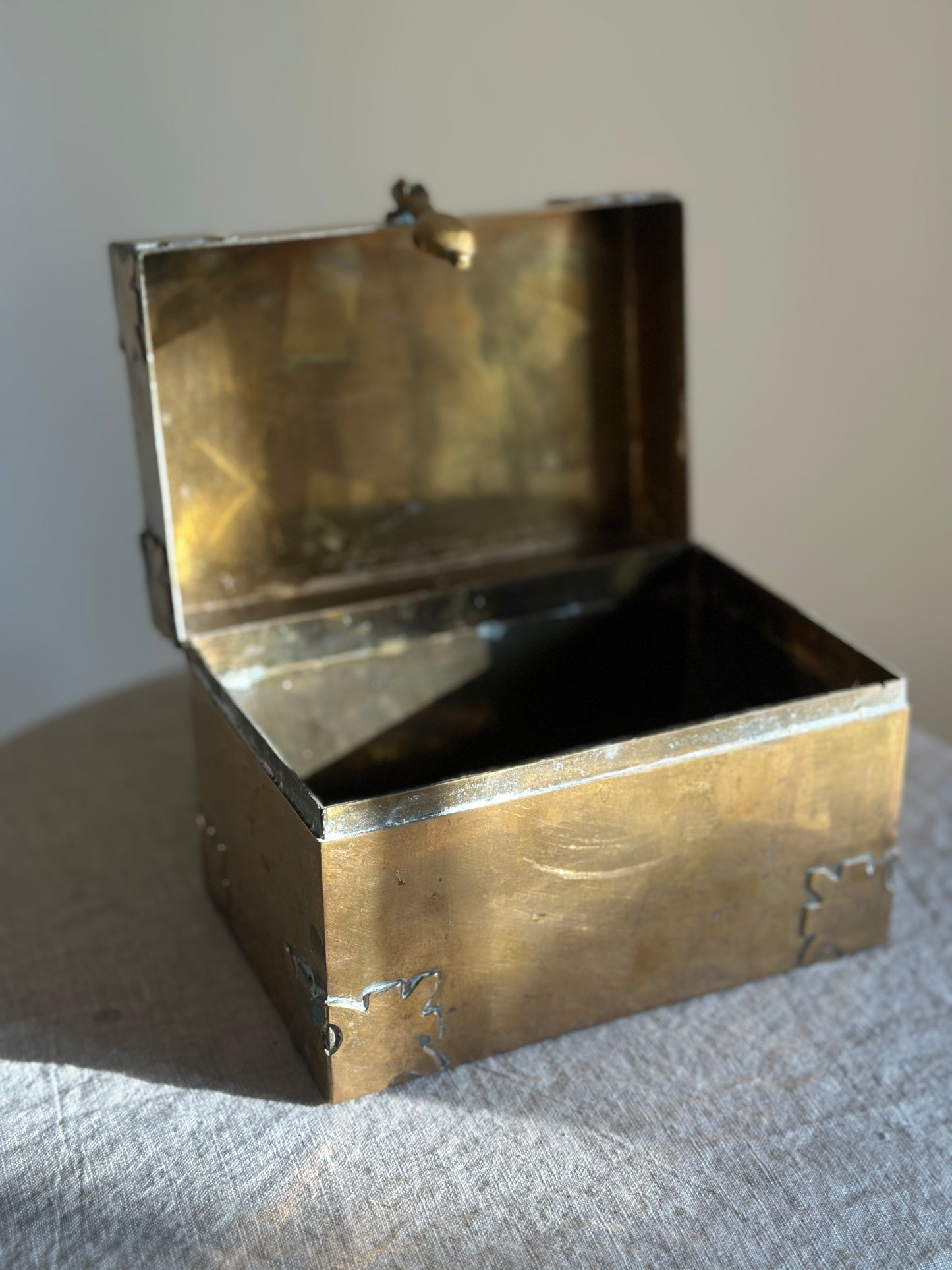 Brass Treasure Box Hinged