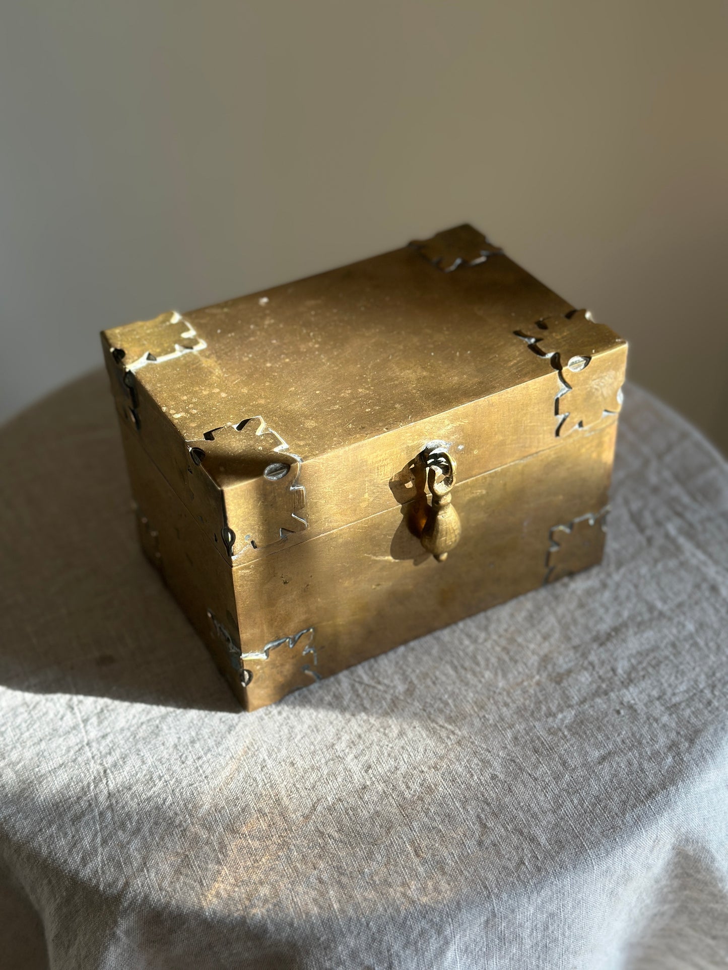 Brass Treasure Box Hinged