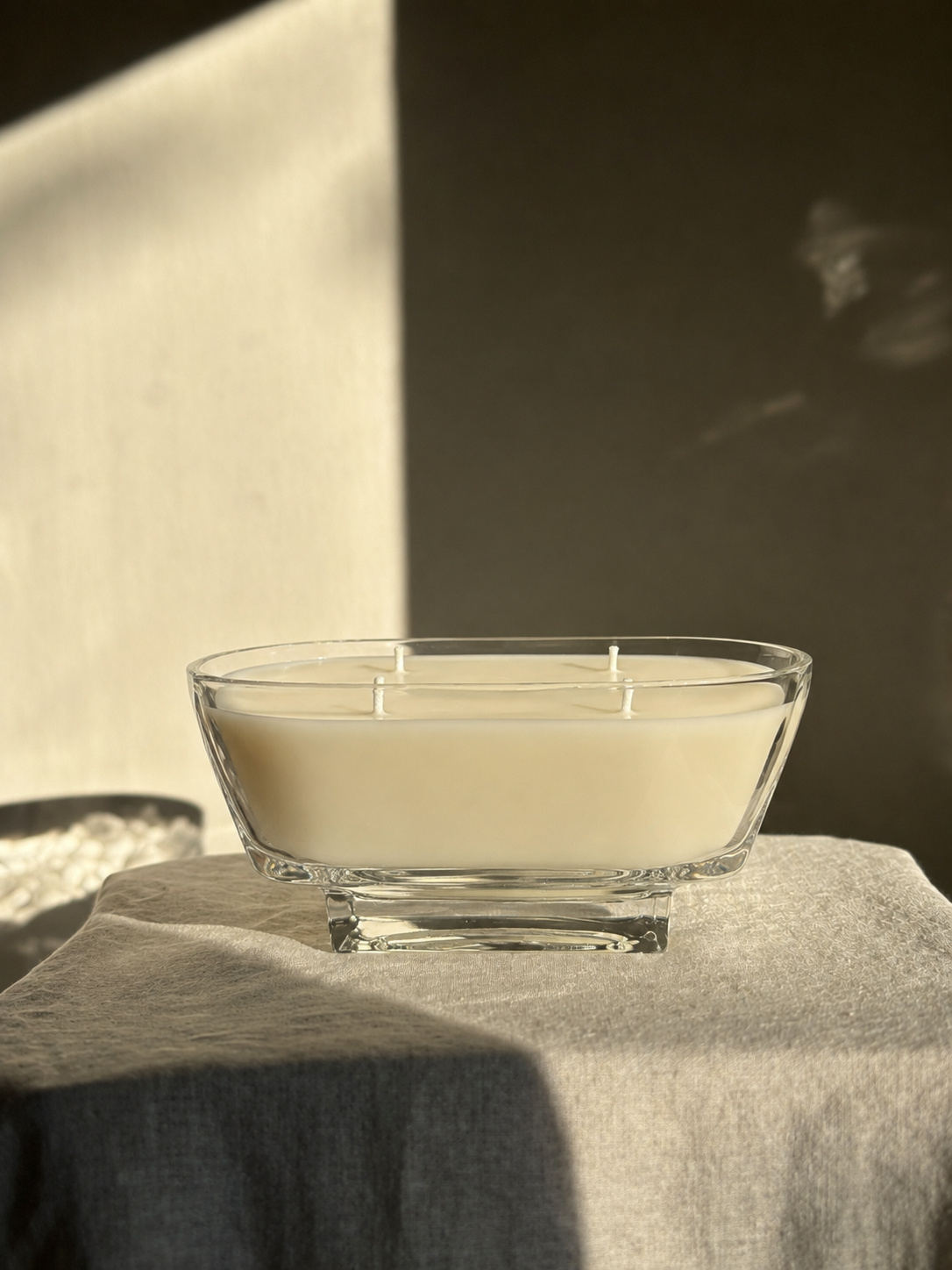 32 oz Fostoria Crystal Bowl w/ Square Base