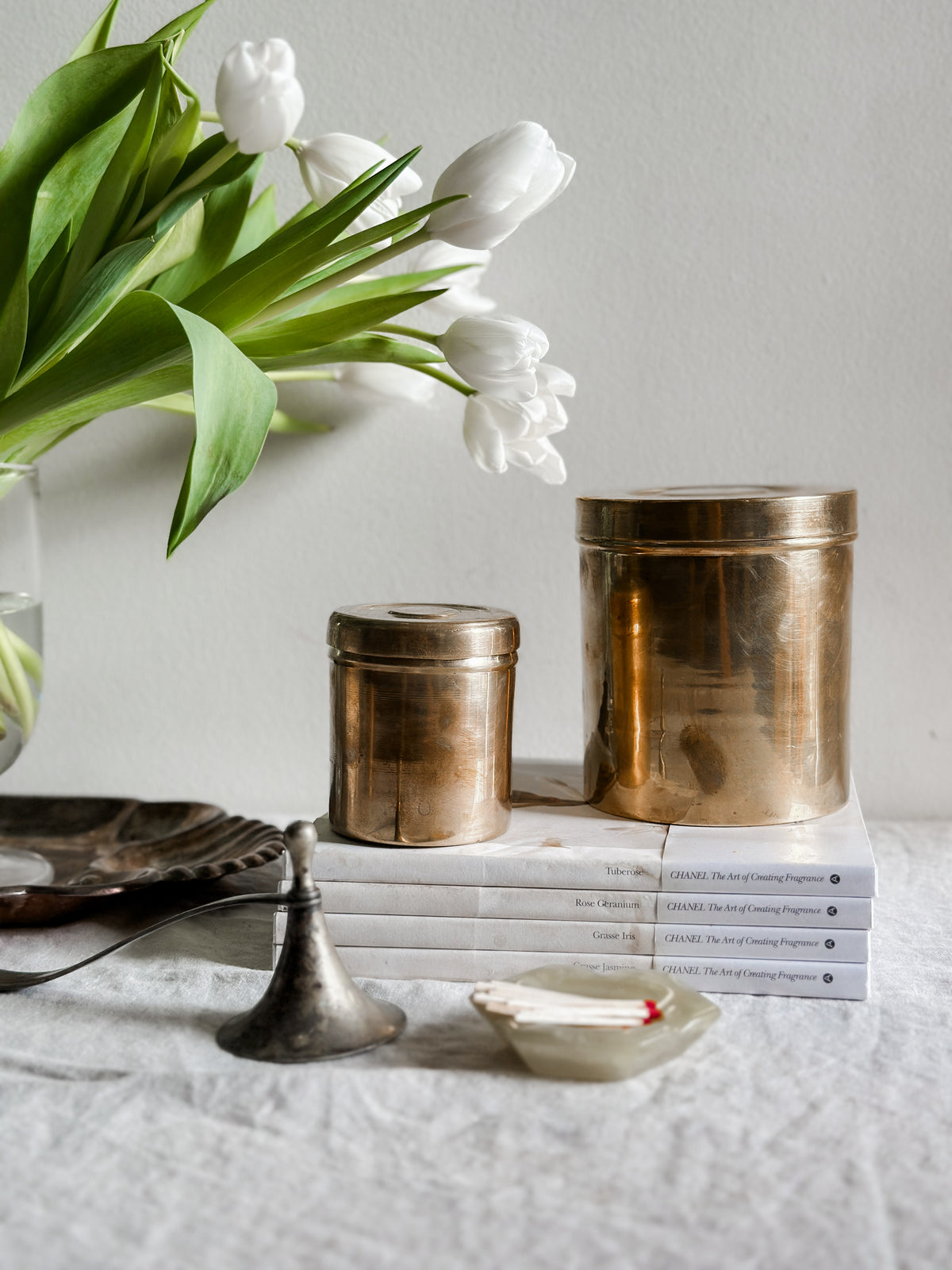 54 oz Nesting Brass Canisters SET