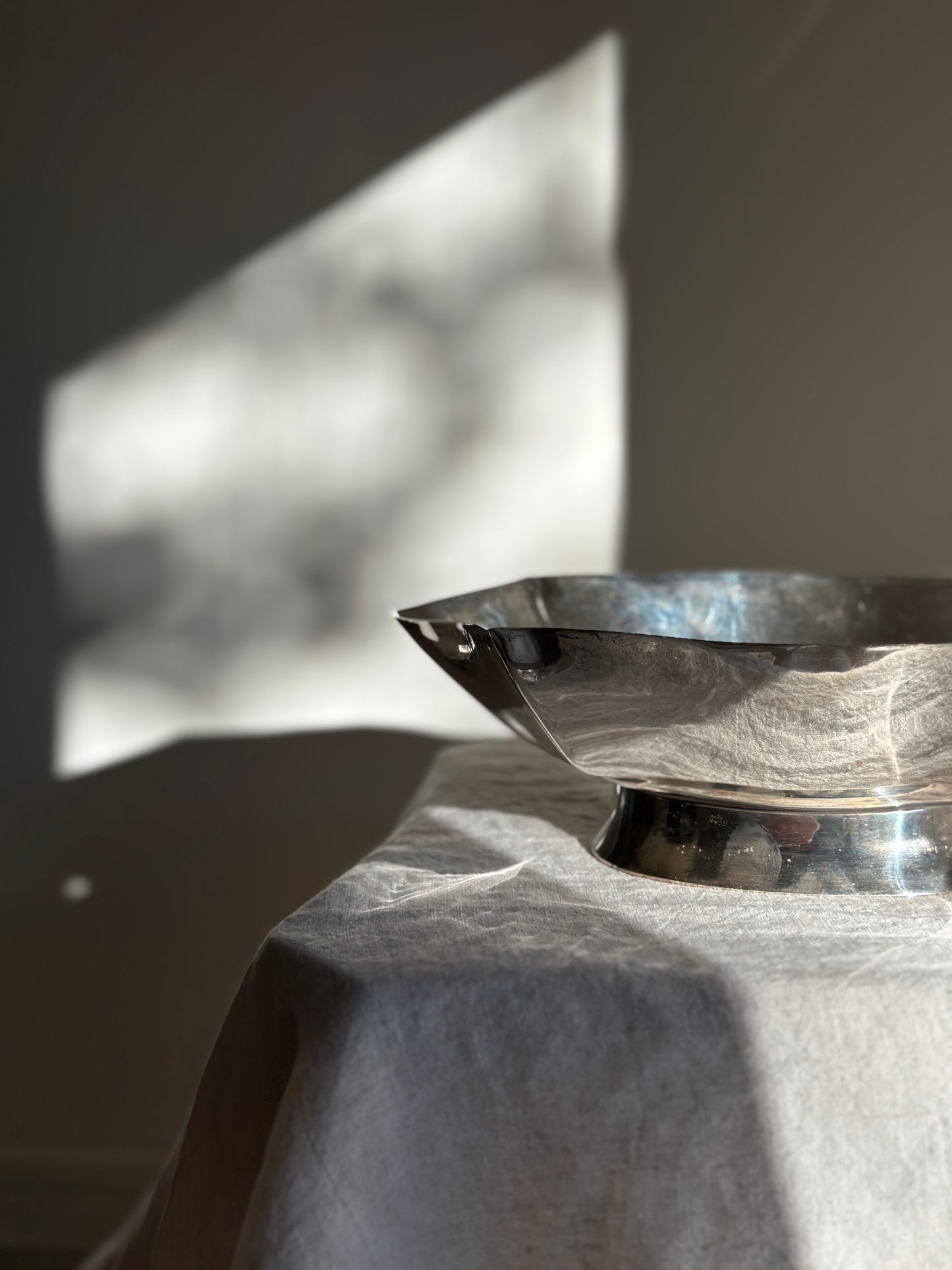 40 oz Silver Plate Pedestal Bowl