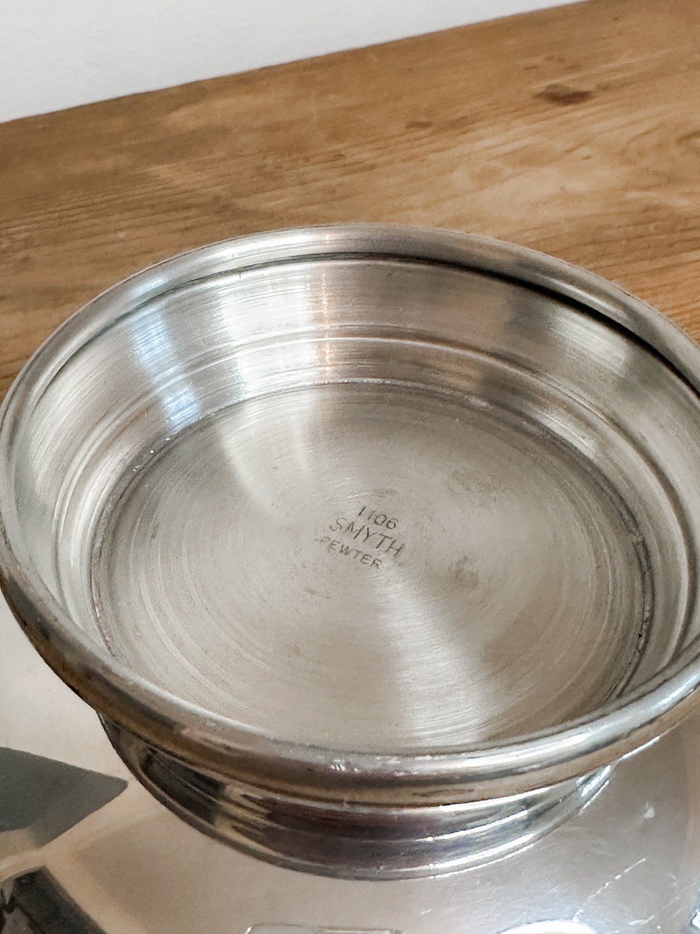 Pewter Pedestal Bowl