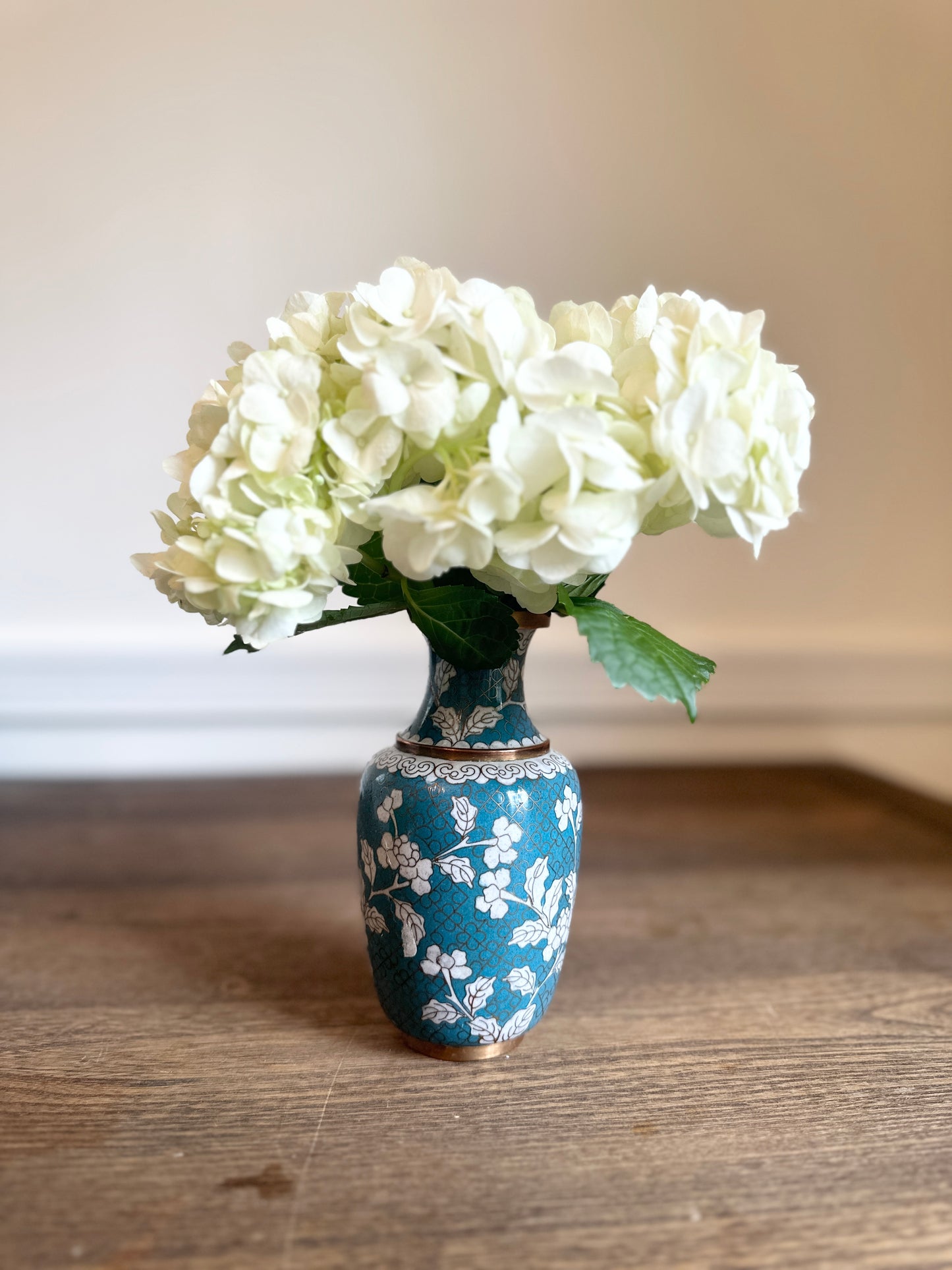 Brass & Enamel Cloisonné Vase