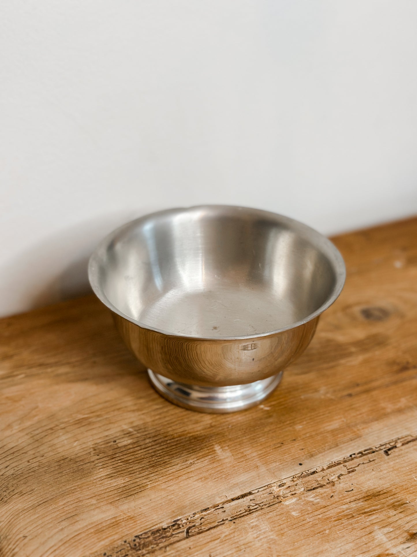 Pewter Pedestal Bowl
