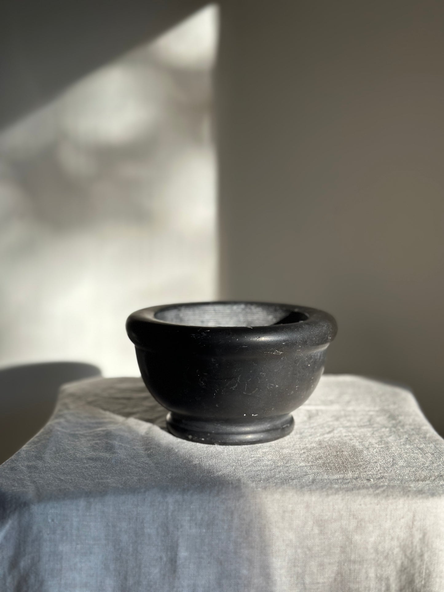 16 oz Black Marble Mortar Bowl