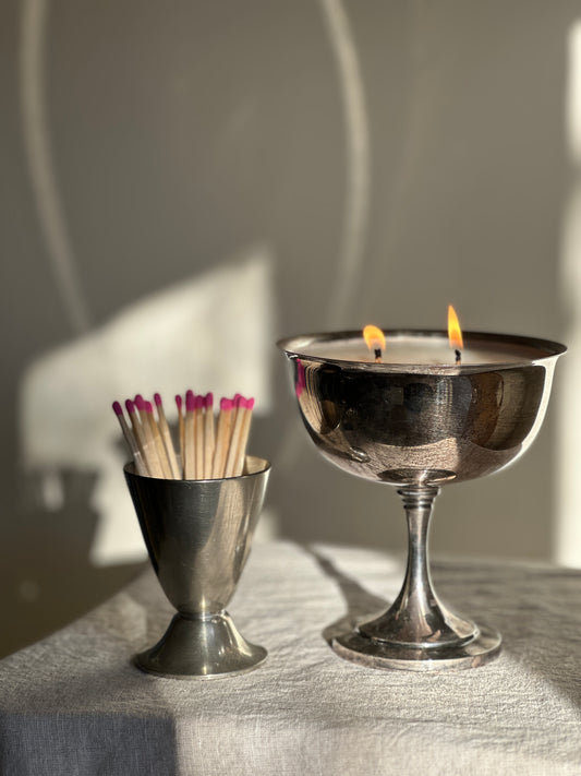 Pewter Matchstick Holder (large)