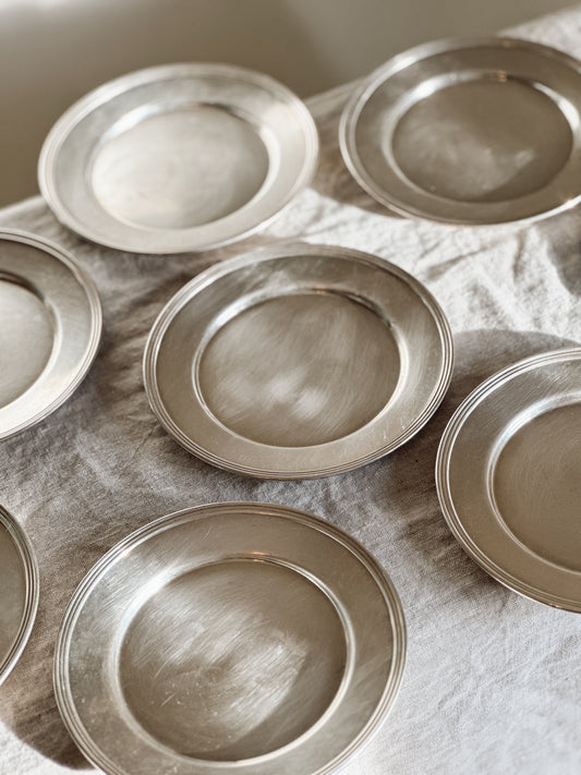 Silver Plate SET of 8 Plates FB Rogers