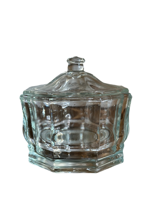 Clear Indiana Glass Lidded Dish