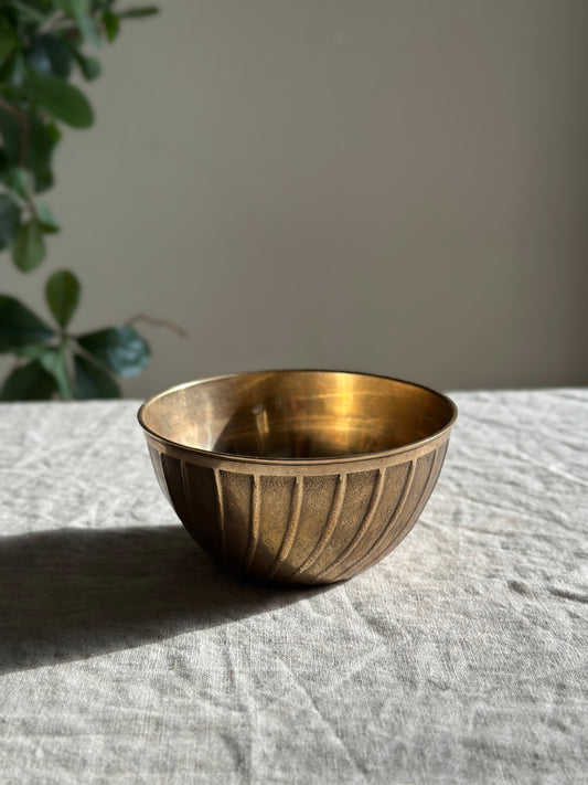 Textured Brass Bowl