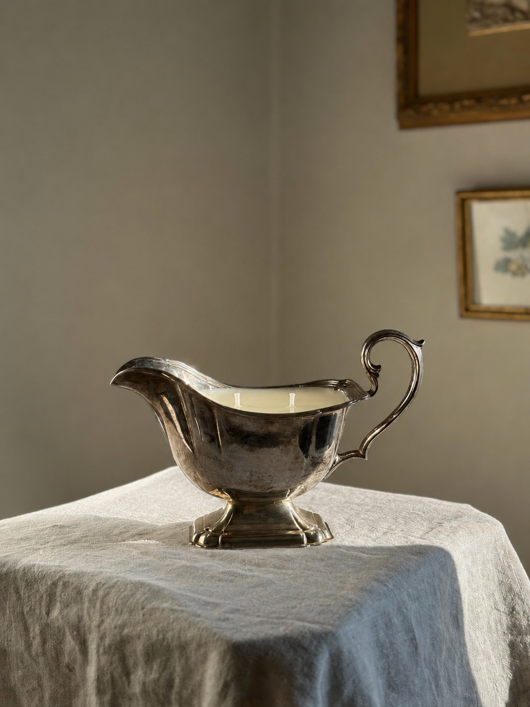 16 oz Silver Plate Gravy Boat