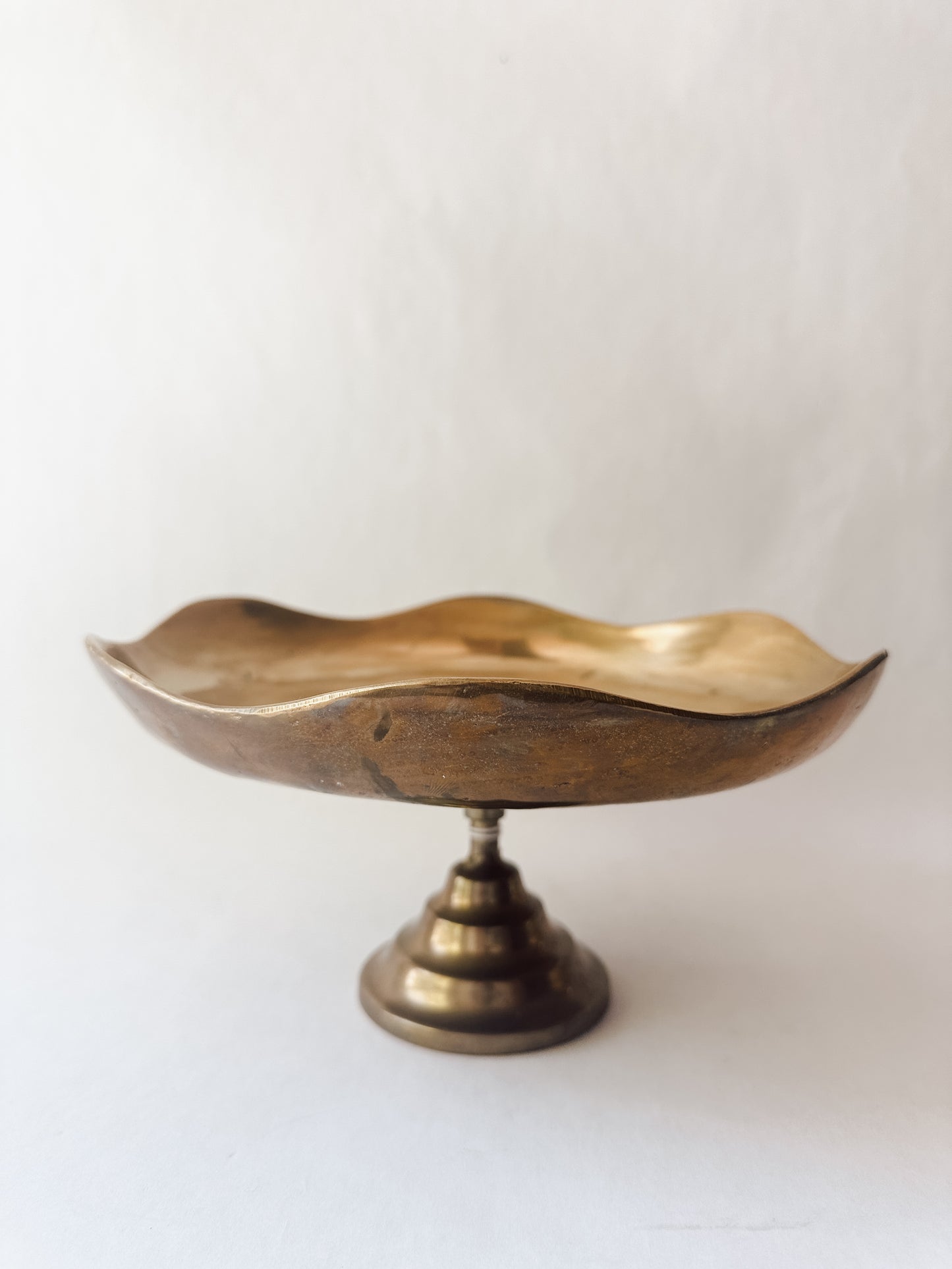 Brass Pedestal Tray