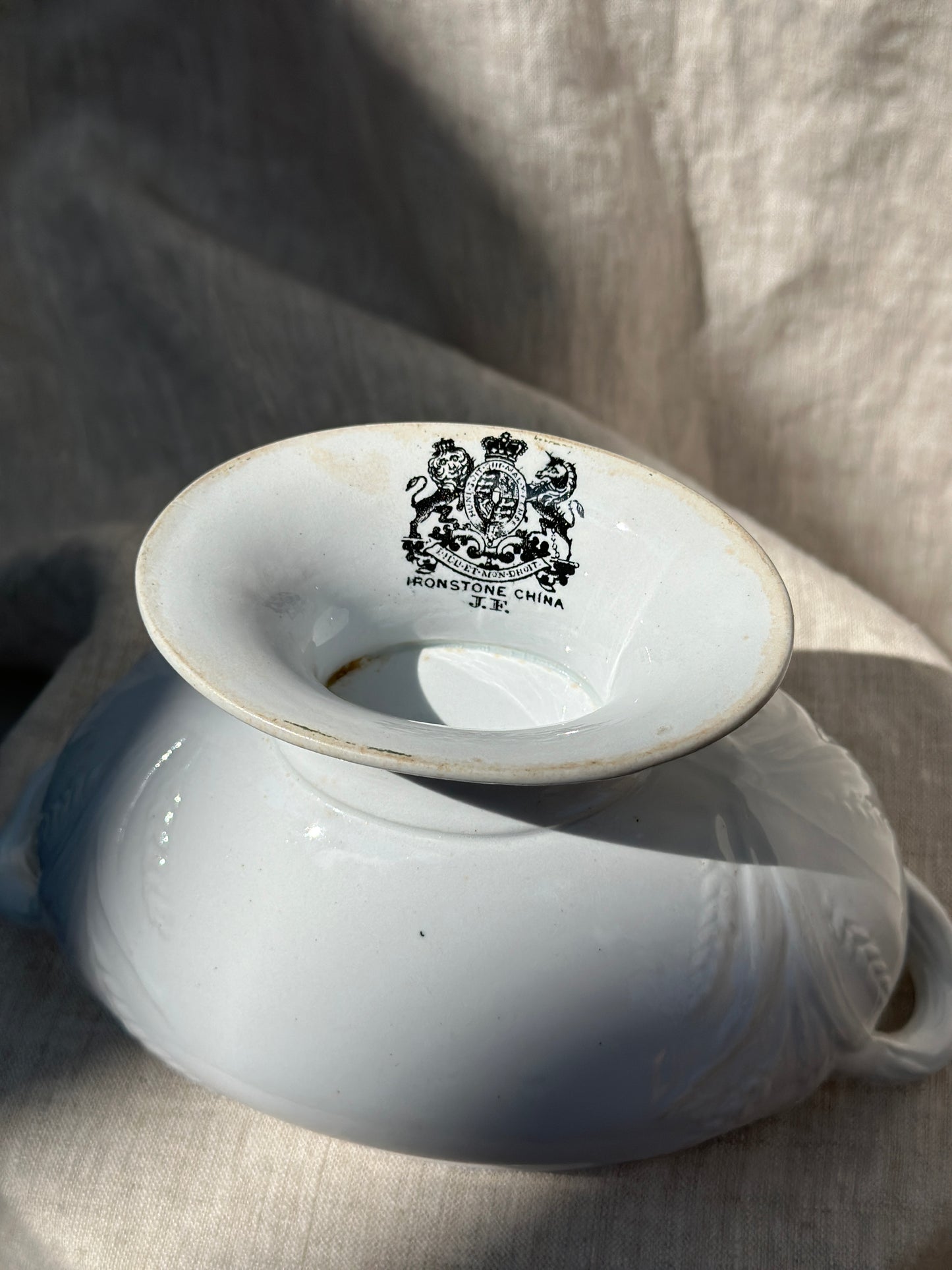 White Wheat Ironstone Tureen