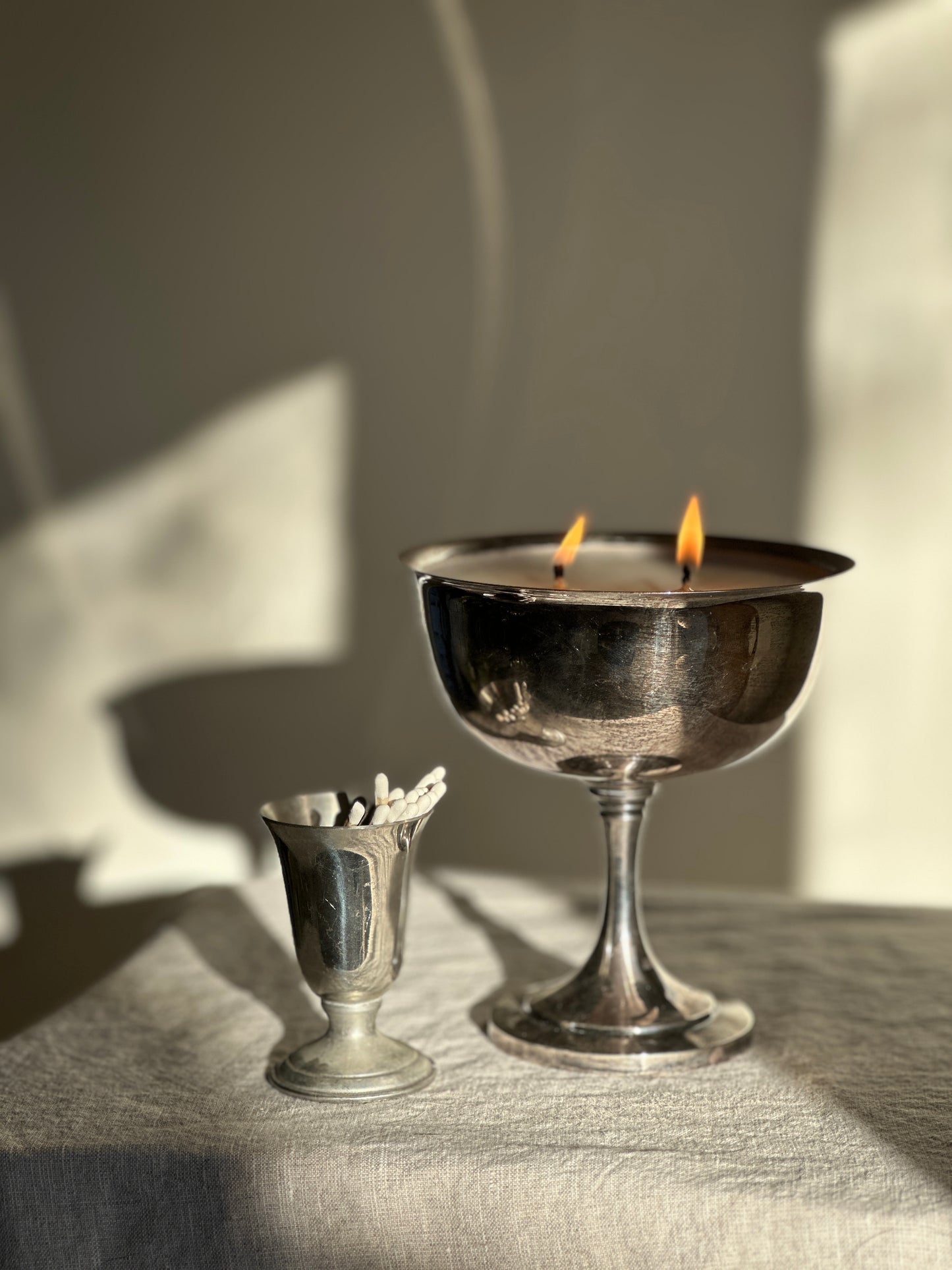 Pewter Matchstick Holder (small)