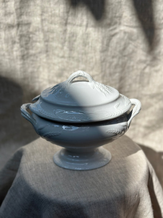 White Wheat Ironstone Tureen