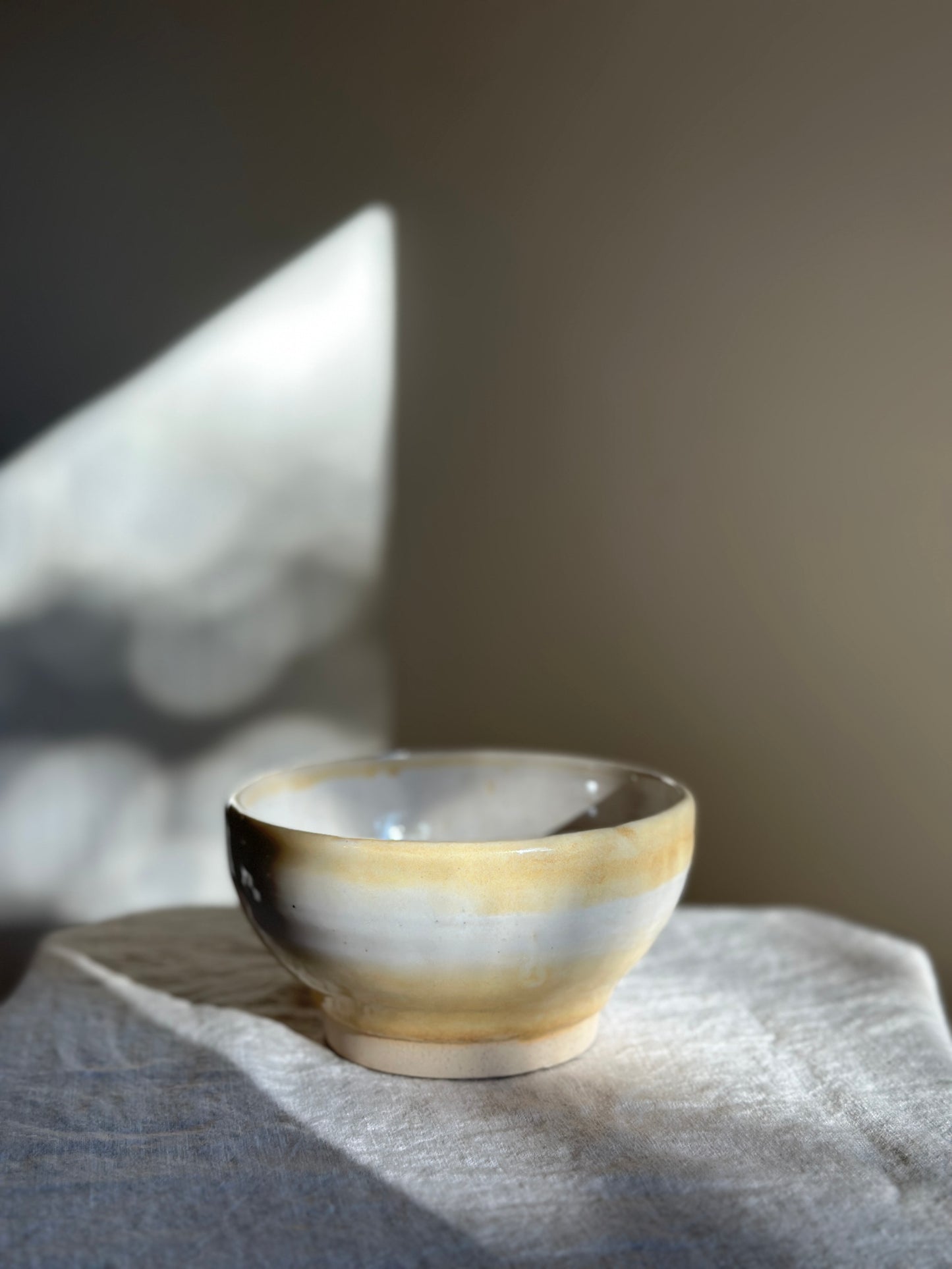 12 oz Hand Thrown Pottery w/ Butter Glaze