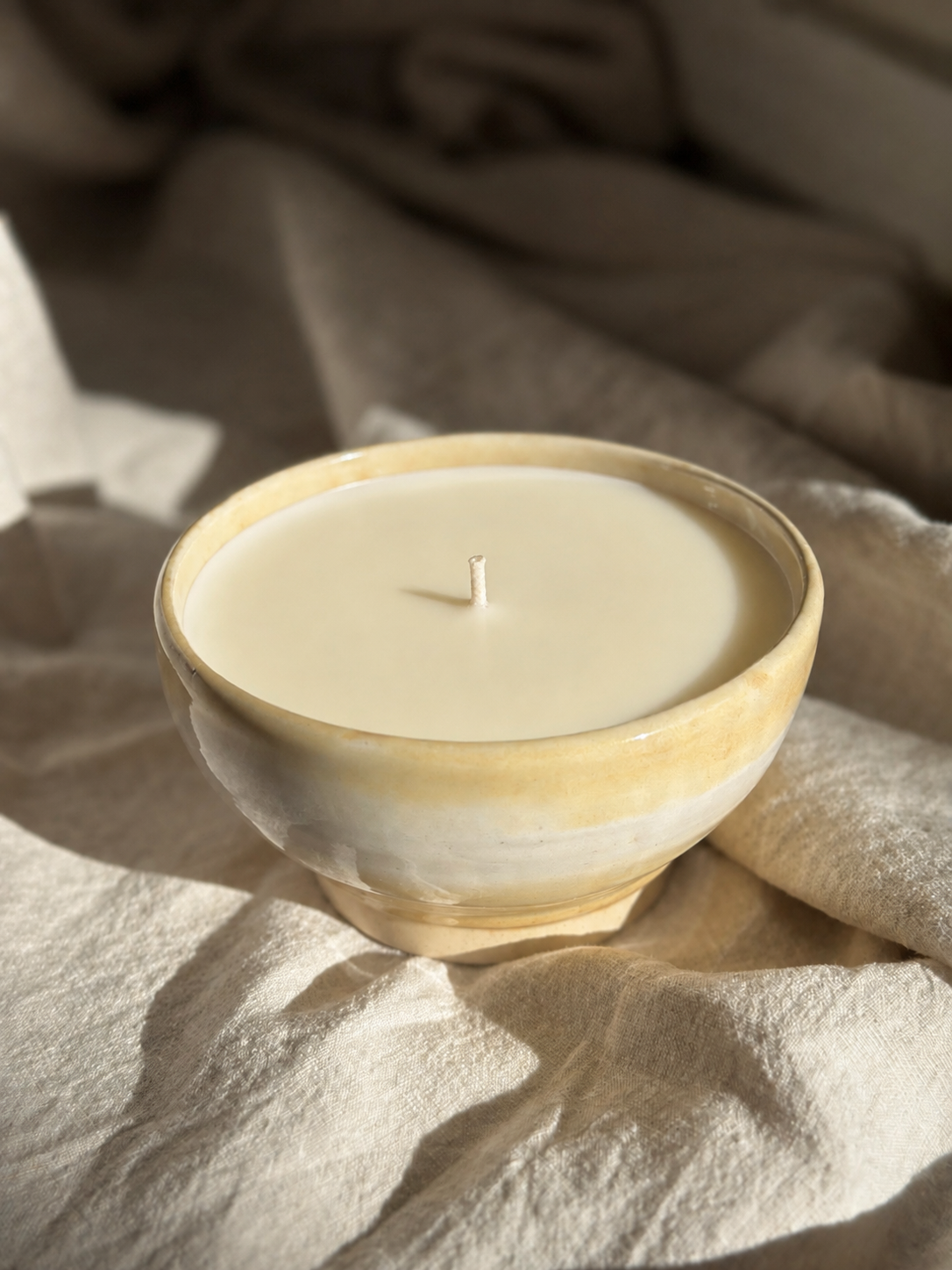 12 oz Hand Thrown Pottery w/ Butter Glaze