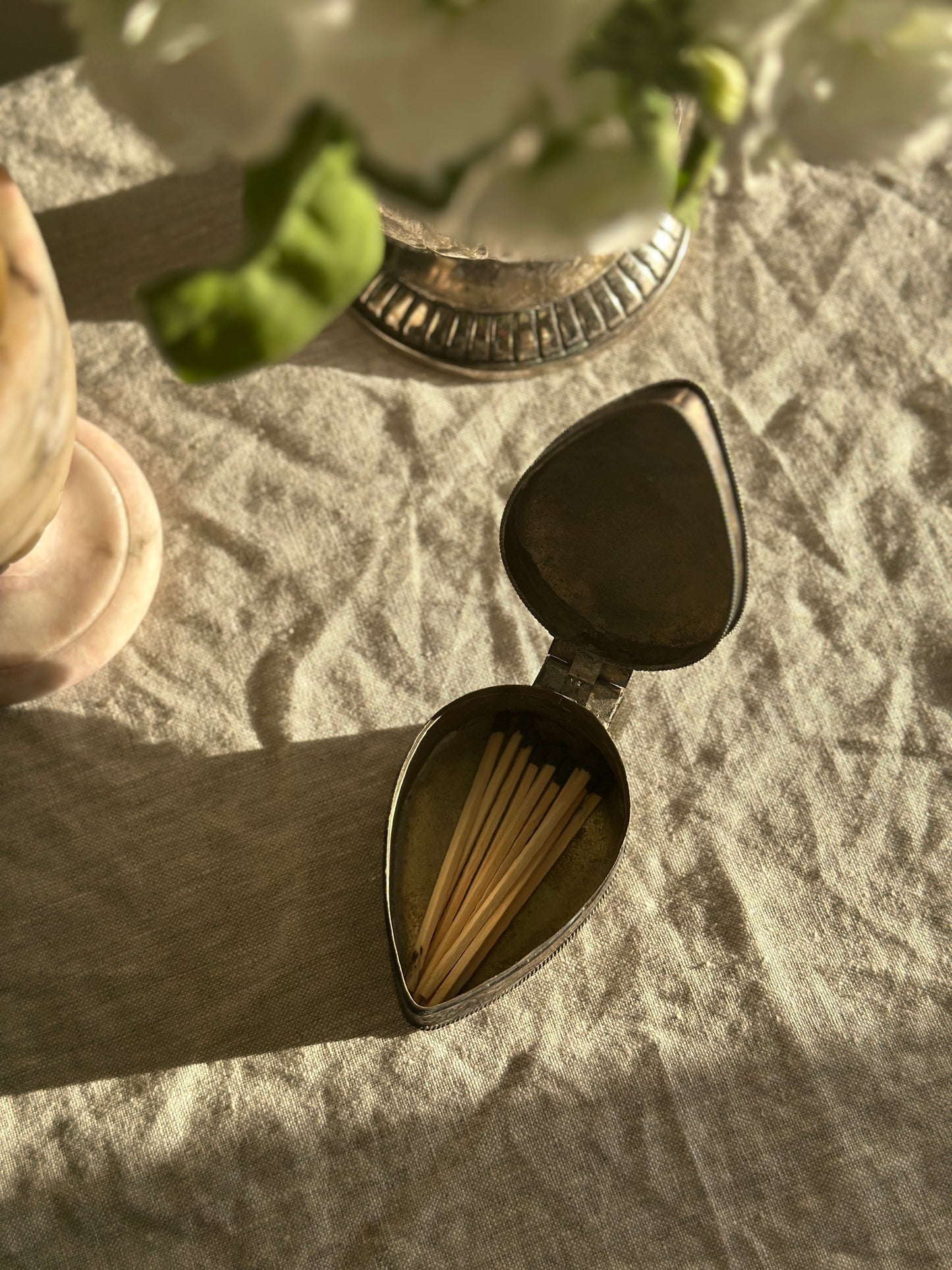 Teardrop Trinket Box Matchstick Holder