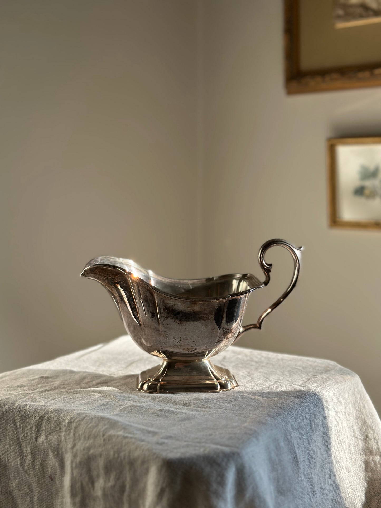 16 oz Silver Plate Gravy Boat