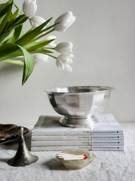 32 oz Paneled Silver Plate Bowl, Gorham
