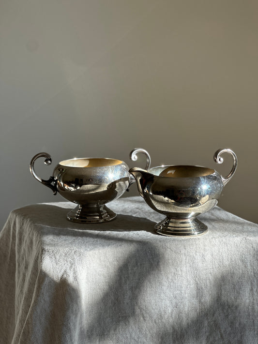 Silver Plate Sugar & Creamer SET, FB Roger’s