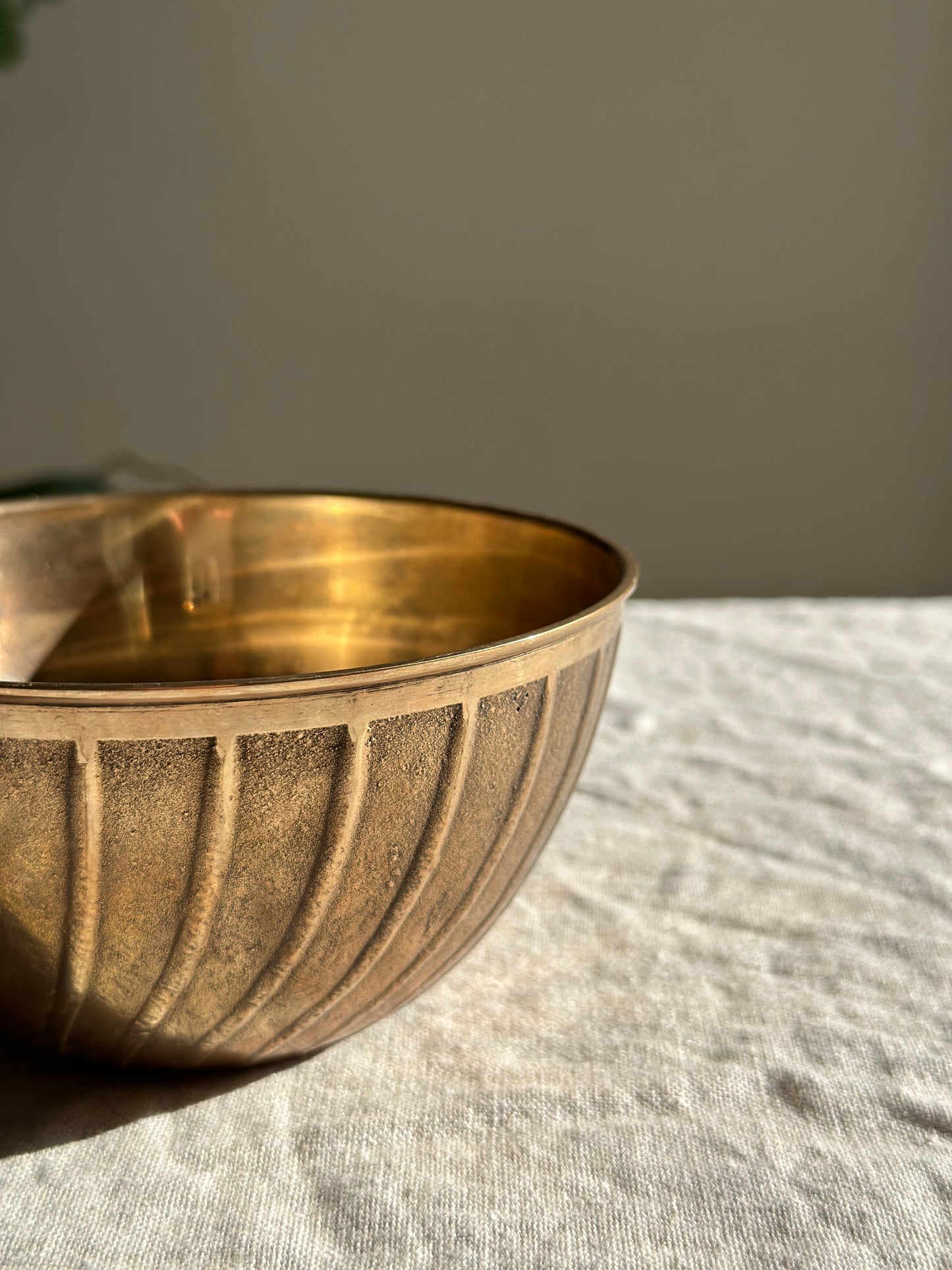 Textured Brass Bowl