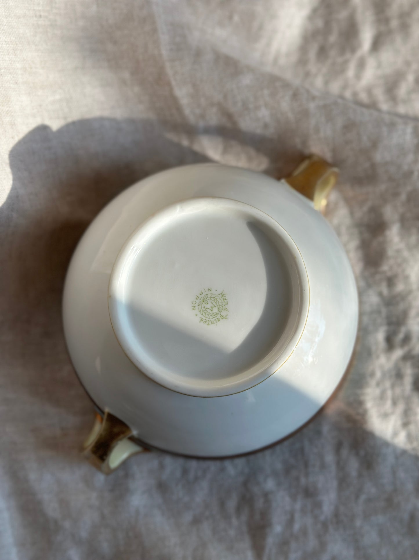 20 oz Nippon Bowl Color Block w/ Floral Interior