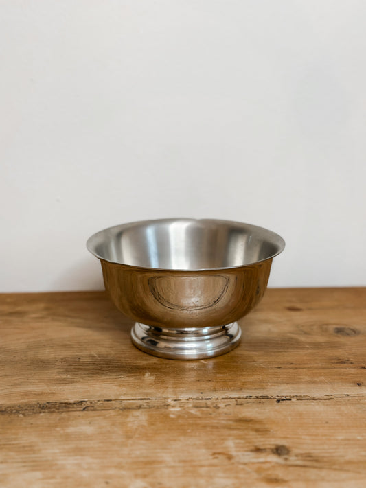 Pewter Pedestal Bowl