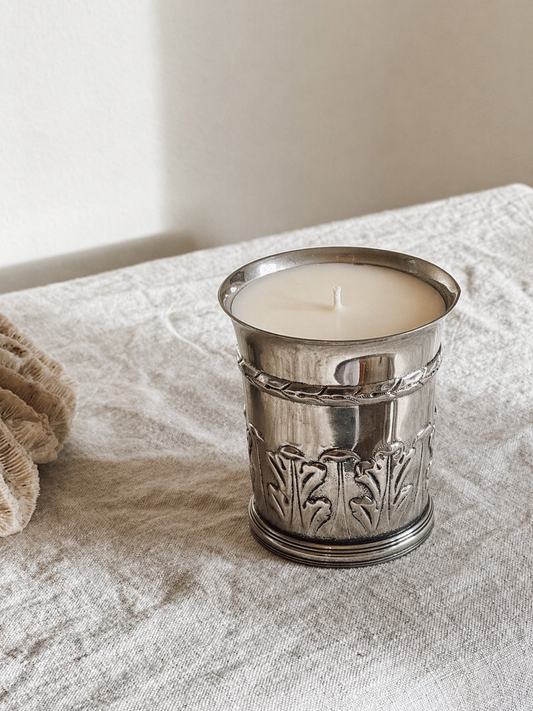 Silver Plate Cup Leaf Motif (10 oz)