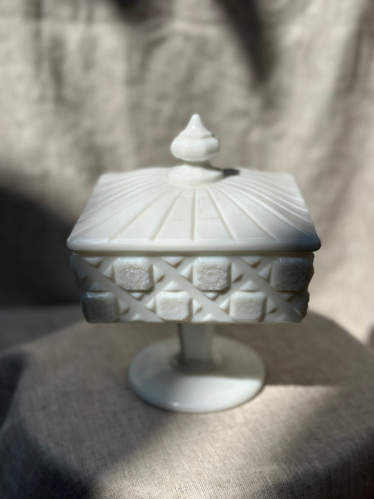 Westmorland Milk Glass Pedestal