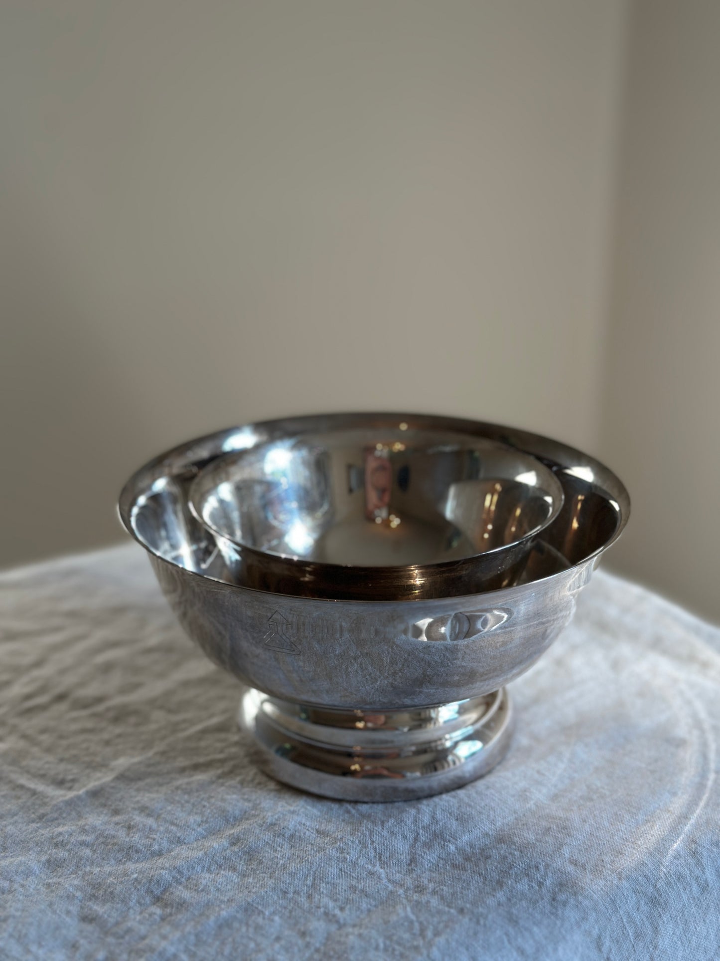 24 oz Silver Plate Paul Revere Bowl SET