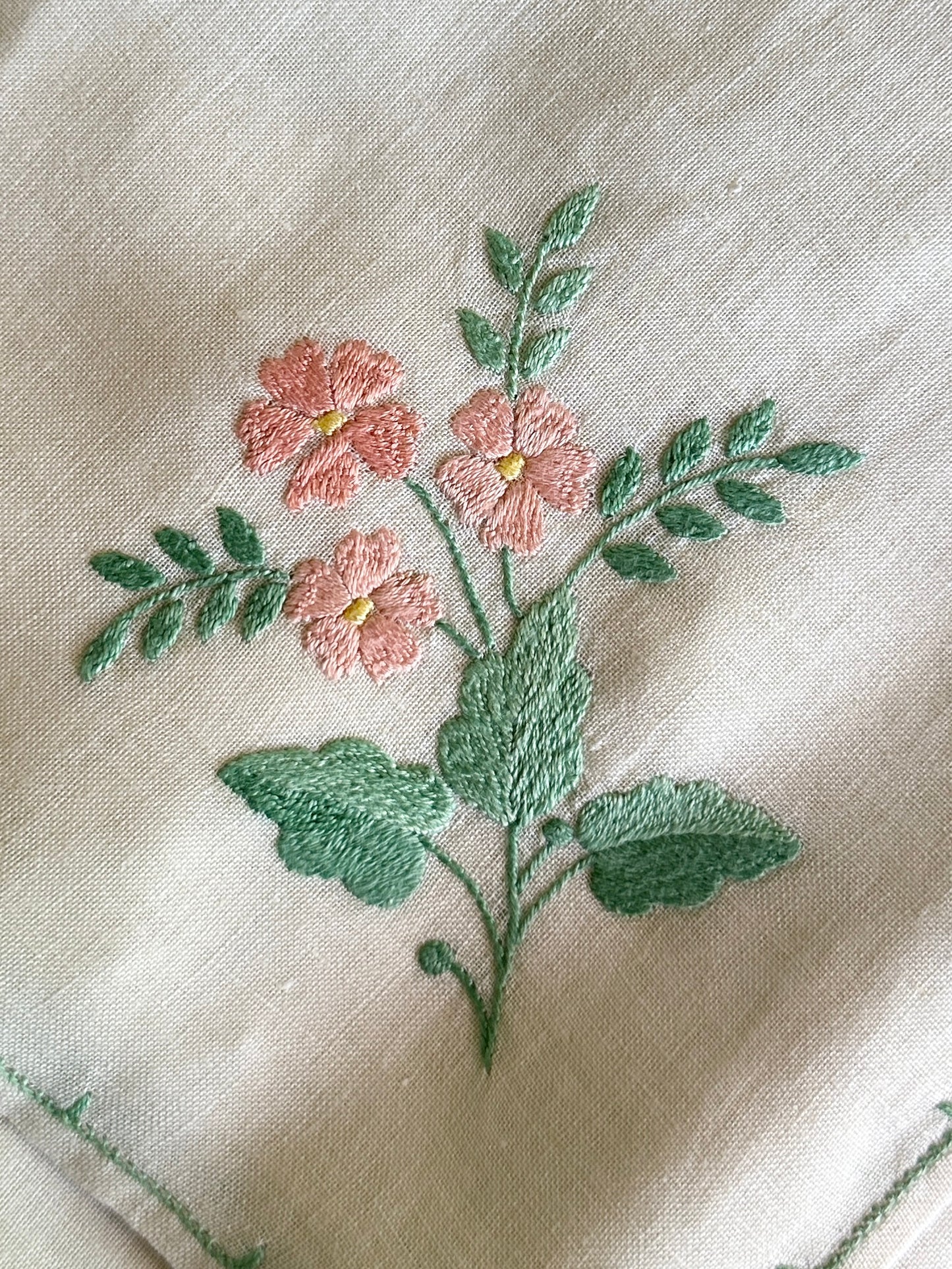 Floral Embroidered Napkins