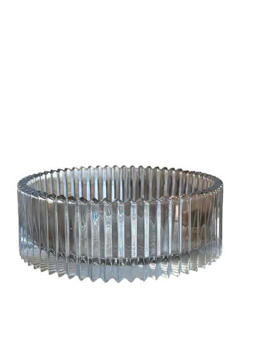 Sawtooth Edge Crystal Bowl