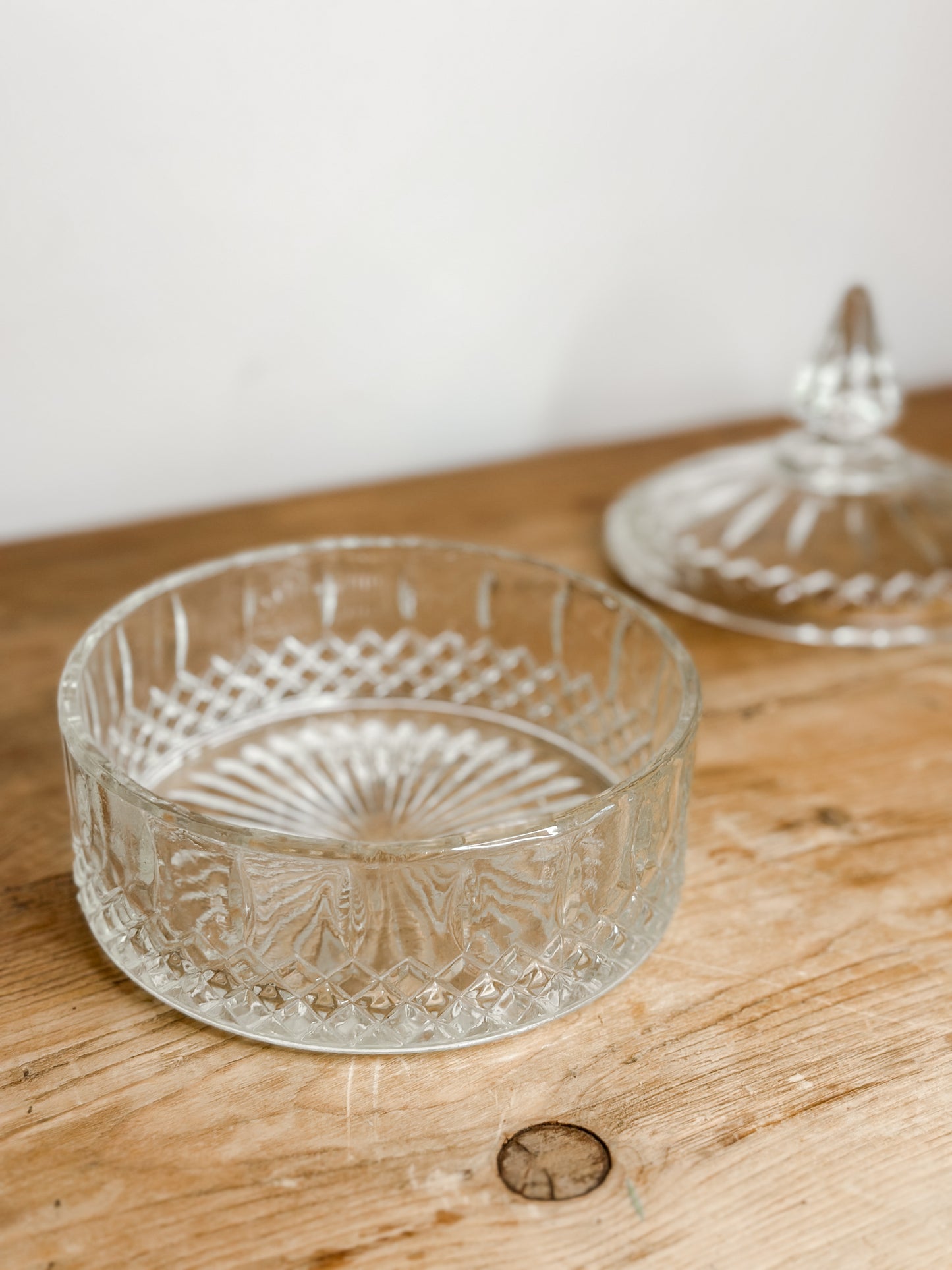 Indiana Lidded Glass Dish