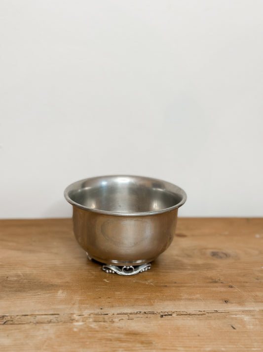 Small Pewter Bowl Footed
