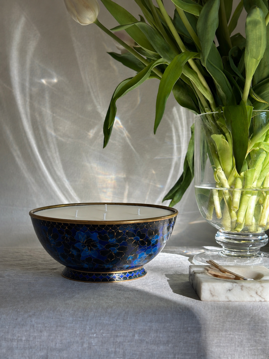 Blue Cloisonné Bowl (36 oz)