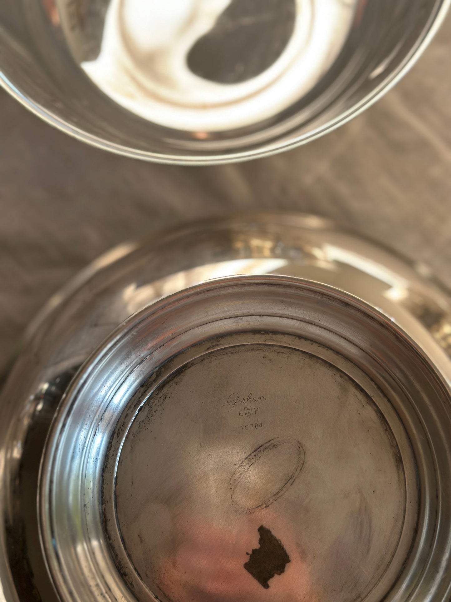 64 oz Silver Plate Bowl, Gorham 10"