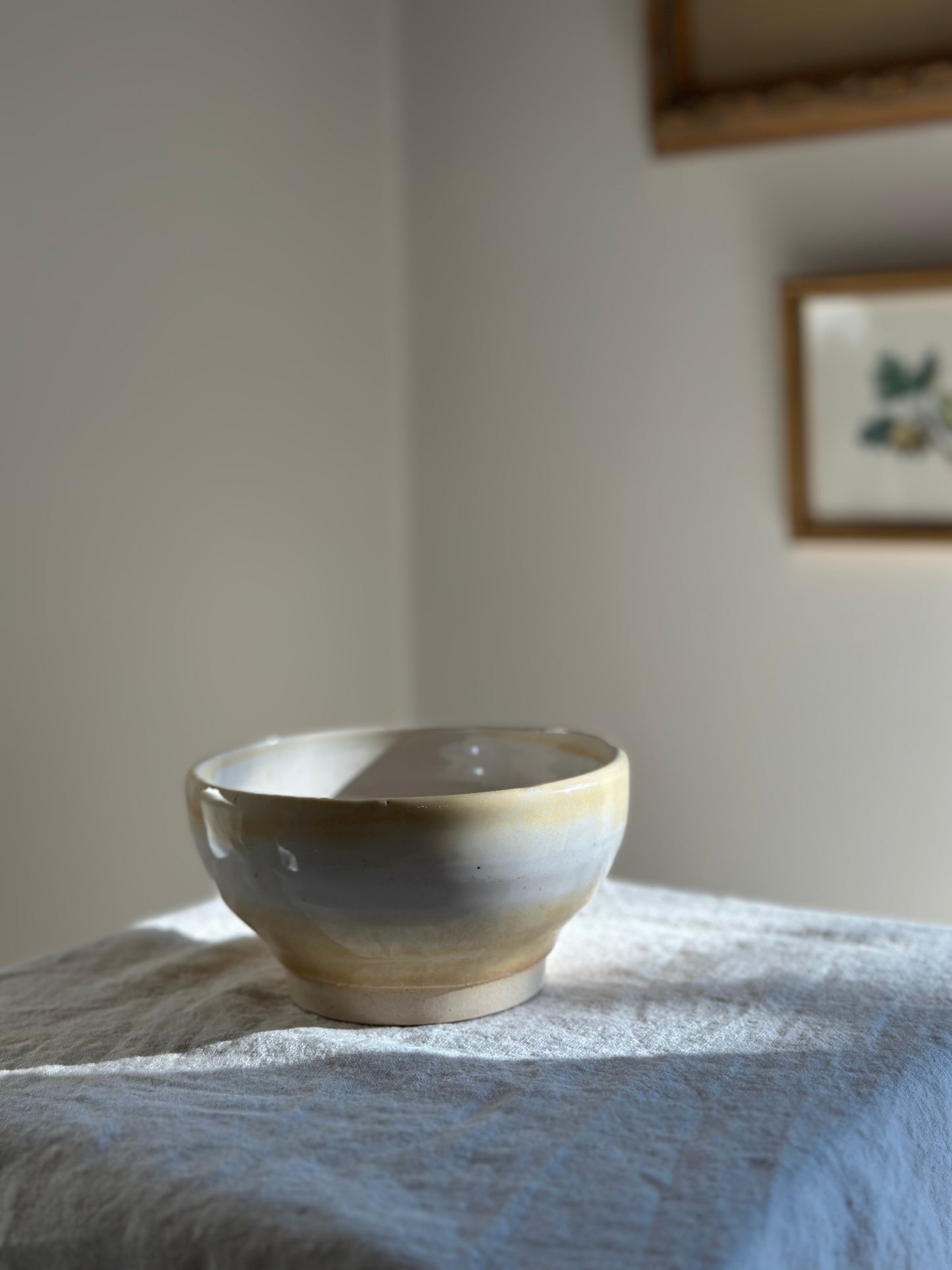 12 oz Hand Thrown Pottery w/ Butter Glaze