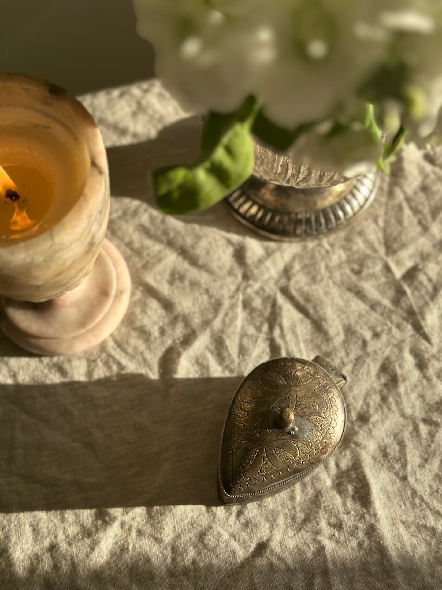 Teardrop Trinket Box Matchstick Holder