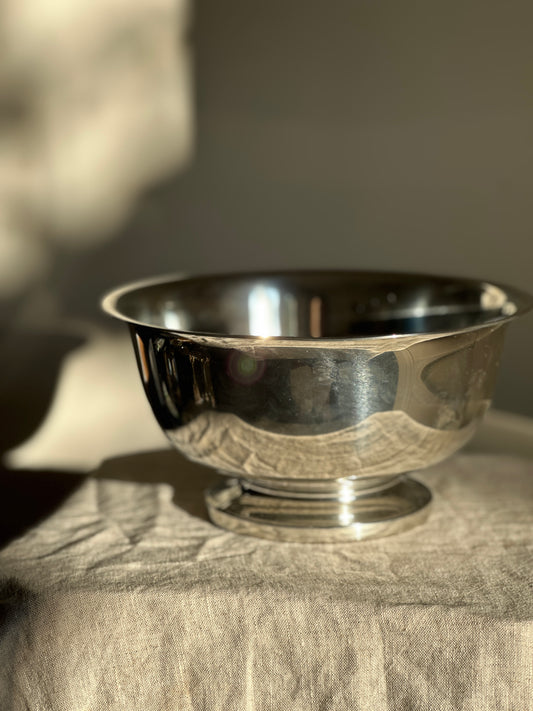 64 oz Polished Pewter Kirk Stieff 9" Bowl