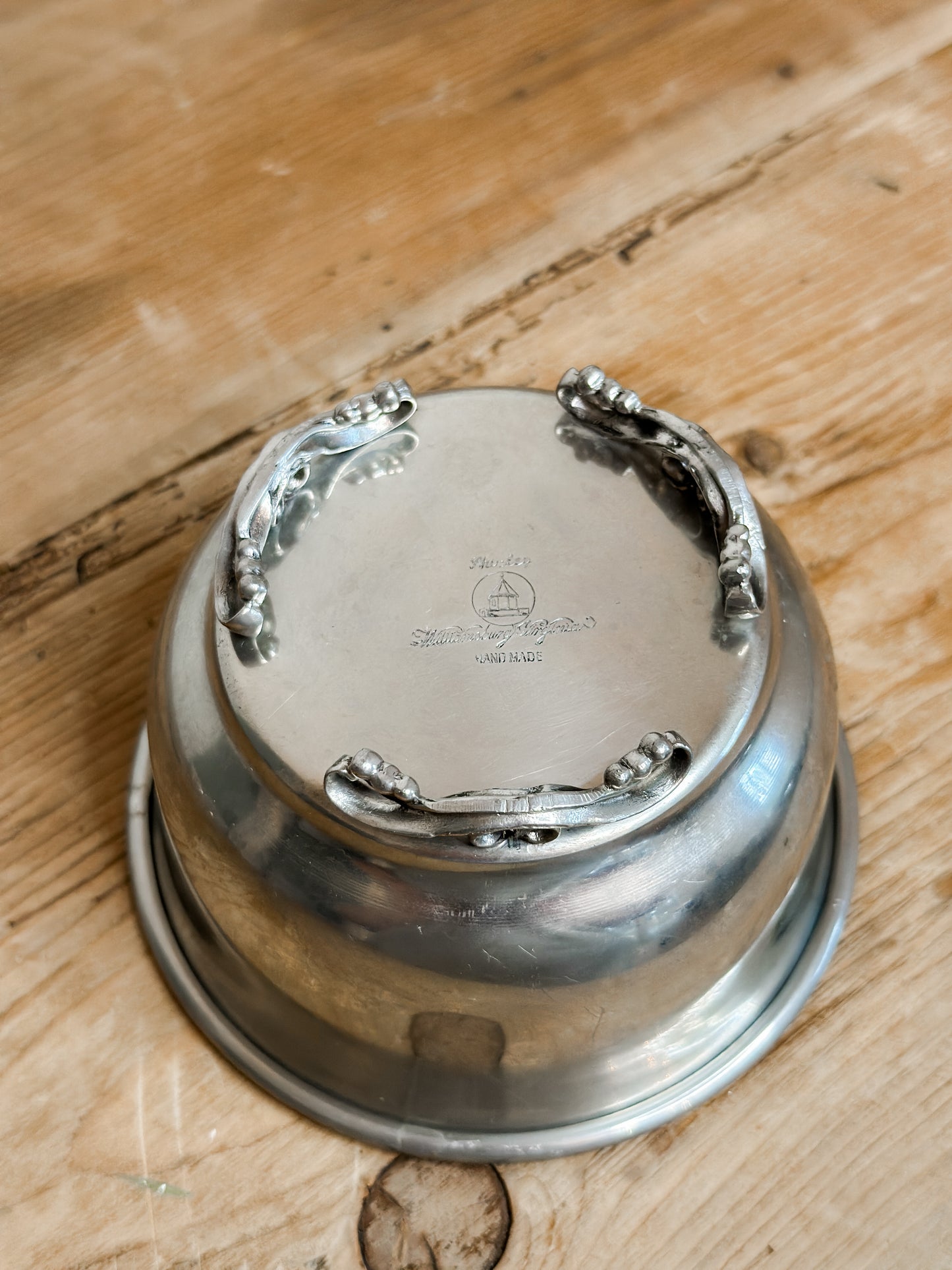 Small Pewter Bowl Footed