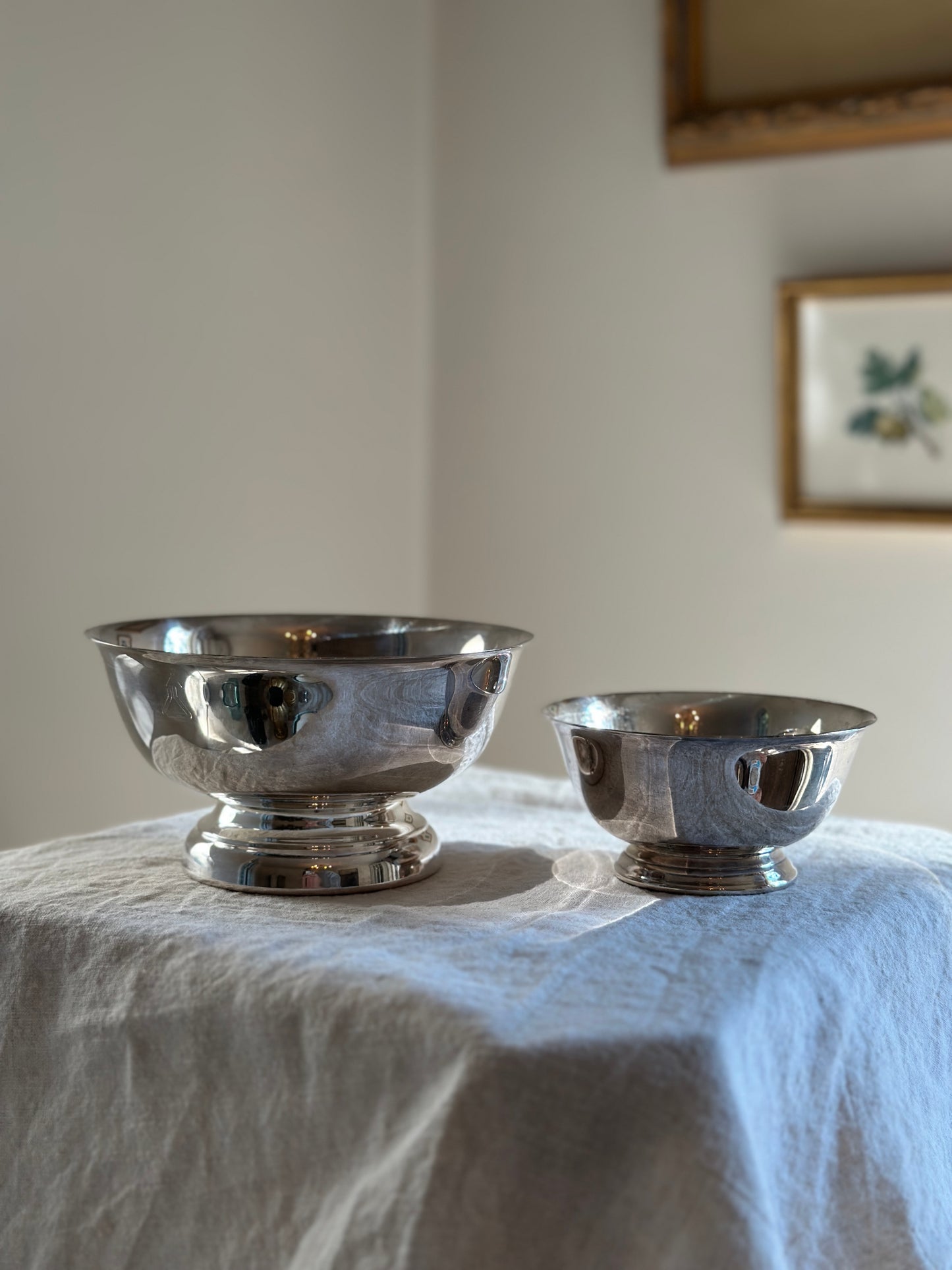 24 oz Silver Plate Paul Revere Bowl SET
