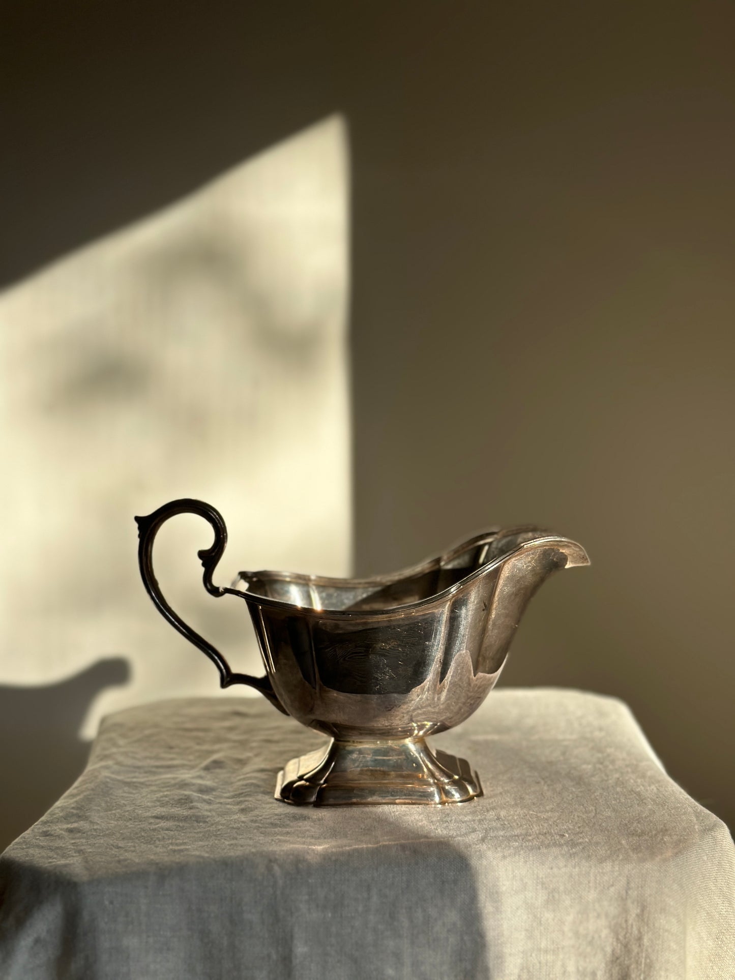 16 oz Silver Plate Gravy Boat
