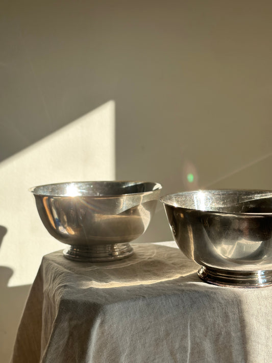 48 oz Silver Plate Bowl, Oneida 8”